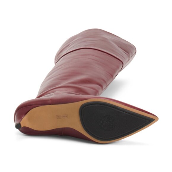 VINCE CAMUTO Leather Iana Tall Shaft Heeled Boots - Picture 3 of 3